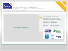 Tablet Screenshot of calco-construction.com
